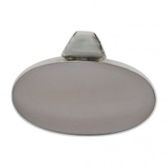 Oval Mother of Pearl Pendant, Sterling Silver